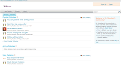 Desktop Screenshot of mrmountain.createdebate.com